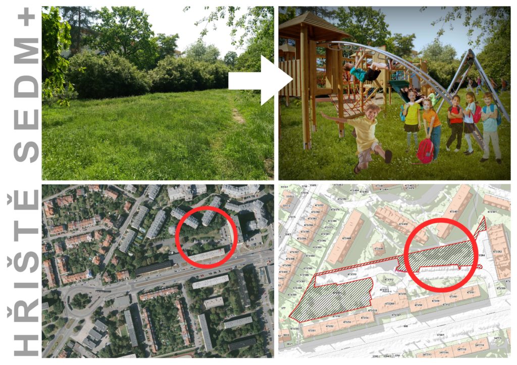 Dětské hřiště 7+ na Petřinách s možností dalšího rozšíření