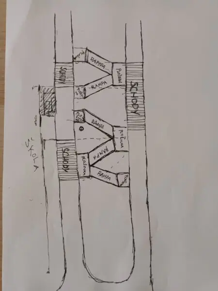 PŘÍSTUPNÁ ŠKOLA – PROPOJENÍ NÁMĚSTÍ NA SANTINCE a HANSPAULKY – PROSTOR PRO KOMUNITNÍ SETKÁVÁNÍ