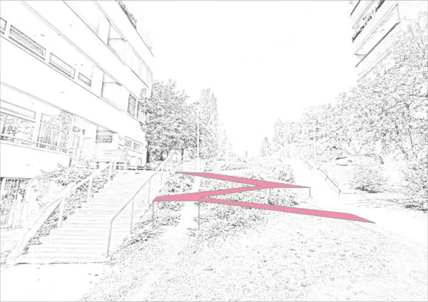 PŘÍSTUPNÁ ŠKOLA – PROPOJENÍ NÁMĚSTÍ NA SANTINCE a HANSPAULKY – PROSTOR PRO KOMUNITNÍ SETKÁVÁNÍ