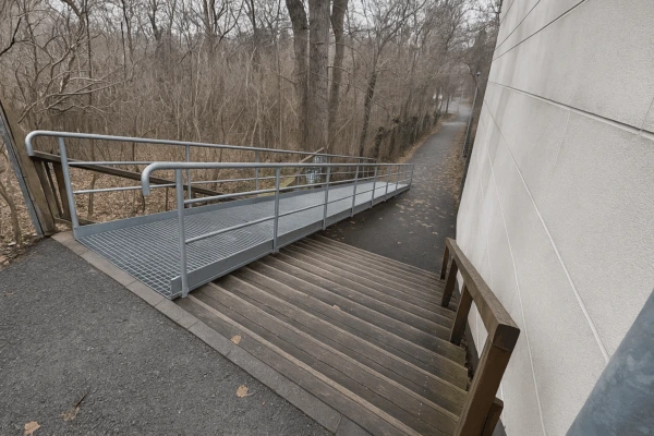 Rampa – bezbarierový přístup a přechod okolo parku Kajetánka