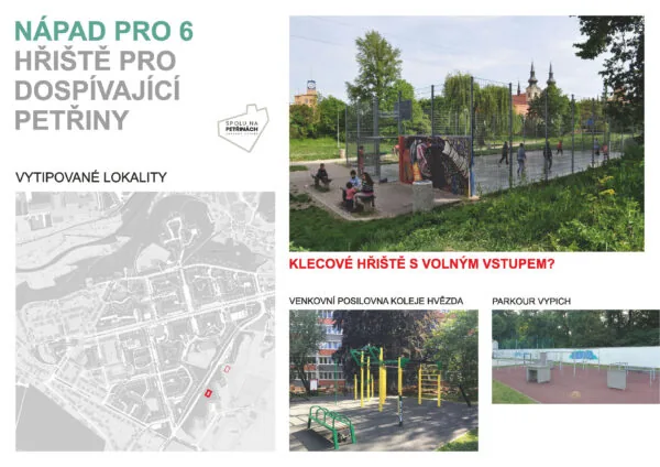 HŘIŠTĚ PRO DOSPÍVAJÍCÍ NA PETŘINÁCH