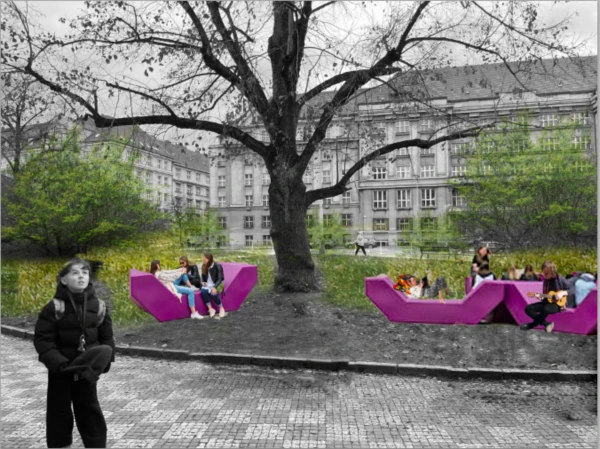 Revitalizace předprostoru Základní školou Nám. Svobody