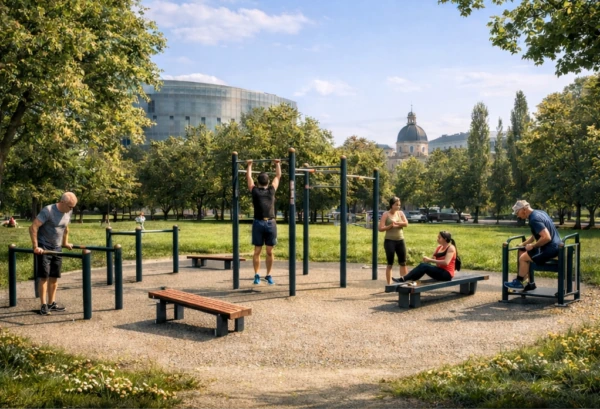 Fit park na Flemingově náměstí