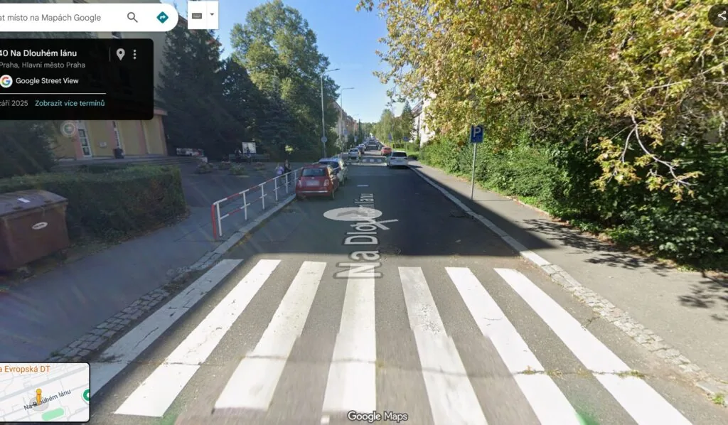 Bezpečné přecházení dětí do ZŠ a MŠ Na Dlouhém lánu (Bořislavka)